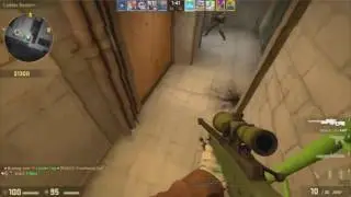 CS:GO - swag UNBELIEVABLE ladder noscope hs - funny bloops