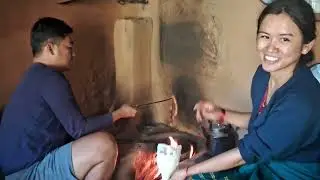 🔥🥨Making selroti  in local style  at home😋villagelife🫶❤️ 