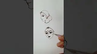 How to draw 3/4th face tutorial #mehndidesign #mehndi #dulhanmehndi #shorts #bridalmehndi