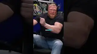 Brock Lesnar Dares a Fan To Spear Him! 😂 #wwe
