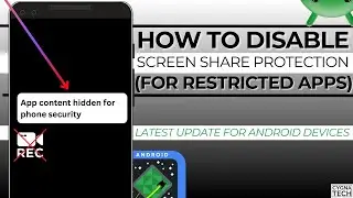 🎥 How to Record Restricted Apps in Android (Fix Black Screen Issue - No Root Required) 2026 Update