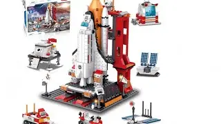 Sitodier Space Exploration Shuttle Toys for Boys Kids, 1008pcs 7 Models Aerospace Building Set