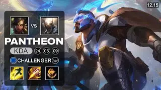 Pantheon vs Nidalee Jungle - EUW Challenger - Patch 12.15 Season 12