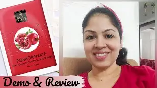 Good Vibes Pomegranate Skin Damage control sheet mask - Demo & Review | New Beginnings Pallavi