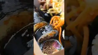 [NYC]Yum Korean Sushi Roll, Kimbap at Rice Kitchen in New York #vlog #foodie #nycfoodie #shorts