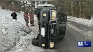 Driver injured after rollover crash on Jason Street in Pittsfield