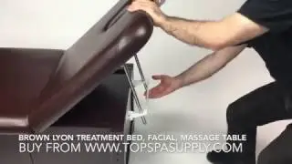 Lyon Massage Bed & Facial Treatment Table - Brown