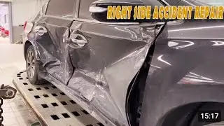 Severe Side Damage Repair | Professional Right Side Collision Fix for Nissan Car