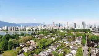 Kitsilano Beach Park drone video, Vancouver BC - May 2023