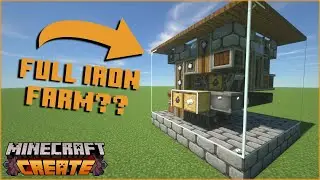 This actually makes iron? | 5x5x5 Iron Farm | Create Above and Beyond | Create Mod | Minecraft |