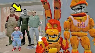 ANIMATRONICS PODEM SOBREVIVER A FESTA HALLOWEEN DOS MONSTROS? | GTA V Five Nights at Freddy's