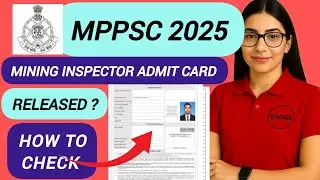 mppsc mining inspector admit card 2025 | mppsc mining inspector hall ticket 2025 
