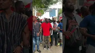 Comedian Warris joins protesters #dek360ghana #protest #ghana
