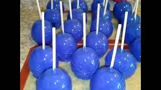 Royal Blue Candy Apples