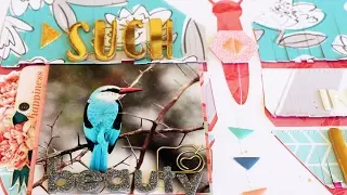 Scrapbook Process Video - Hip Kit Club January 2017