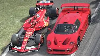 Ferrari F1 2024 vs Supercars at Monza