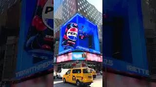 Times Square just got a whole lot cooler 😎 Come check us out on the big screen! #Pepsi125