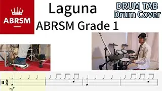 Laguna - ABRSM Grade 1 B1 2024 Syllabus Drum Cover with Tab
