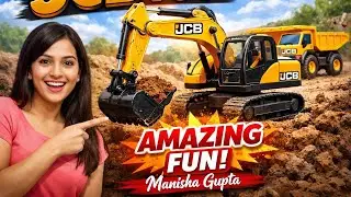 JCB Toy Video 😍 | Real JCB Toy Excavator Play | Kids Fun | Manisha Gupta