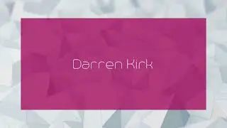 Darren Kirk - appearance