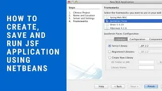 How to Create, Save and Run JSF Application using NetBeans | Close and Open a JSF Project