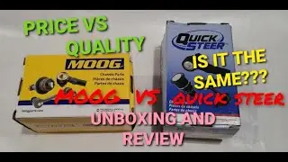 MOOG VS QUICK STEER k9509 240sx s13 FLCA  ball joint UNBOXING AND REVIEW