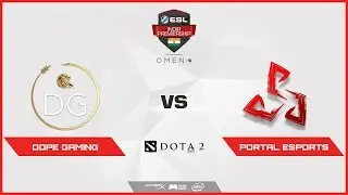 DOTA 2|Dope Gaming vs Portal esports|ESL India Premiership 2018|Summer Season|May|Day 58