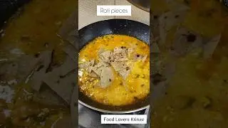 Trending Leftover Roti Chapati Recipe | Vaghareli Roti#shorts #youtubeshorts #trending #roti #recipe