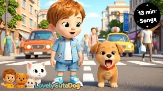Fun Learn & Play on the Street 🚦 | Cute 3D Dog & Friends | Kids Songs & Nursery Rhymes