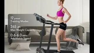 SereneLife Smart Electric Folding Treadmill &ndash; Easy Assembly Fitness Motorized Running J