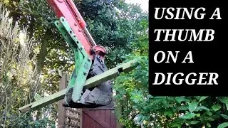 Digger Thumb in Action | Using an Excavator Thumb for Tree Surgery & Fencing Removal