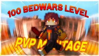 ⭐100 BEDWARS LEVEL | PVP MONTAGE HYPIXEL
