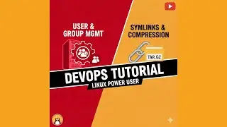 DevOps Tutorial - Linux User & Group Management | Symlinks & File Compression  #youtubefeed #devops