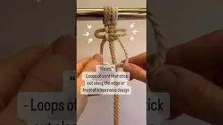 Macrame Term: &ldquo;Picots&rdquo; #learnmacrame #macrame