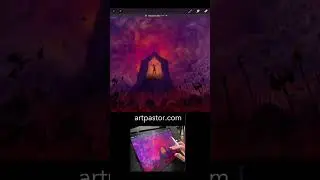 Painting Psalm 27:3-4 Beauty in the Midst of Violence Vertical