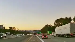 Driving California.  Morning Highway Secrets on California's 1-5 East