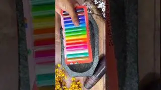 Clay Rainbow Slime 🌈 #satisfying #slime #shorts