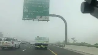ZERO VISIBILITY FOG!! Driving in Dubai in a thick fog!