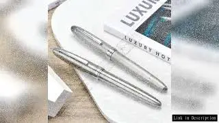 Asvine J16 Piston Fountain Pen Solid Titanium Germany Jowo EF/F/M/B Nib, Smooth Writing Office Gift