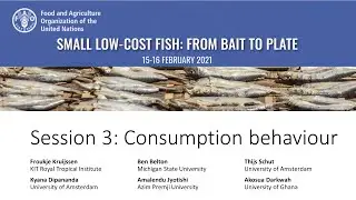 Small Fish Seminar: Session 3, Consumption behaviour