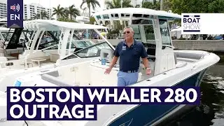 BOSTON WHALER 280 OUTRAGE Motor Boat seen at Palm Beach Boat Show 2025 - The Boat SHow