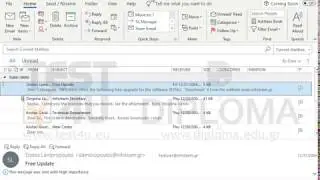 Configure Microsoft Outlook to display the folder pane (not minimized).