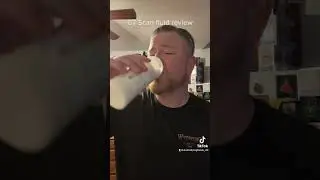I drink and review the fluid for my CT scan. READI CAT