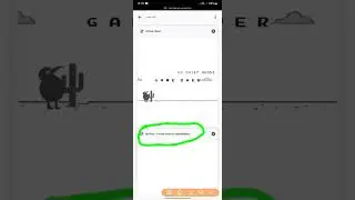 Crack Chrome/Kiwi Dino Game On Android Device. New And Best Trick.