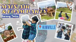 ✨MINI VLOG✨ MAIN AIR & FOAM PARTY! Serunya Family Day di Kinville Park Malang 💦🫧
