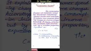 Consumption Function | Meaning Of Consumption Function | Macroeconomics | Economics | CUET UGC NET