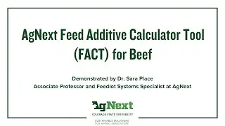 AgNext FACT for Beef