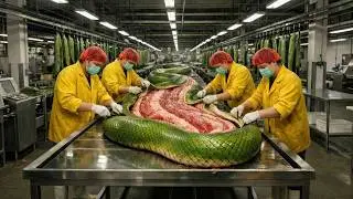 From King Cobra Snake Skin to Luxury Items&mdash; Inside the Snake Leather Factory (Full Process)