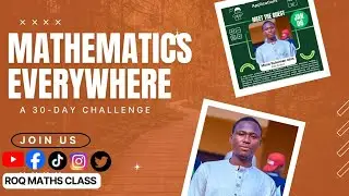 Mathematics Everywhere: A-30 Day Challenge|| Day 06 with a Data Analyst ||