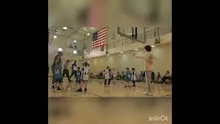 Bella's first basketball goal.  1st possession of her 2nd game